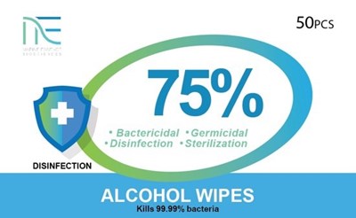 75% Alcohol Wipes (Front Display)